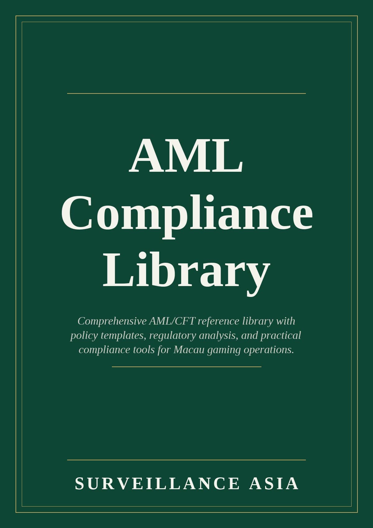 AML Compliance Library, cover