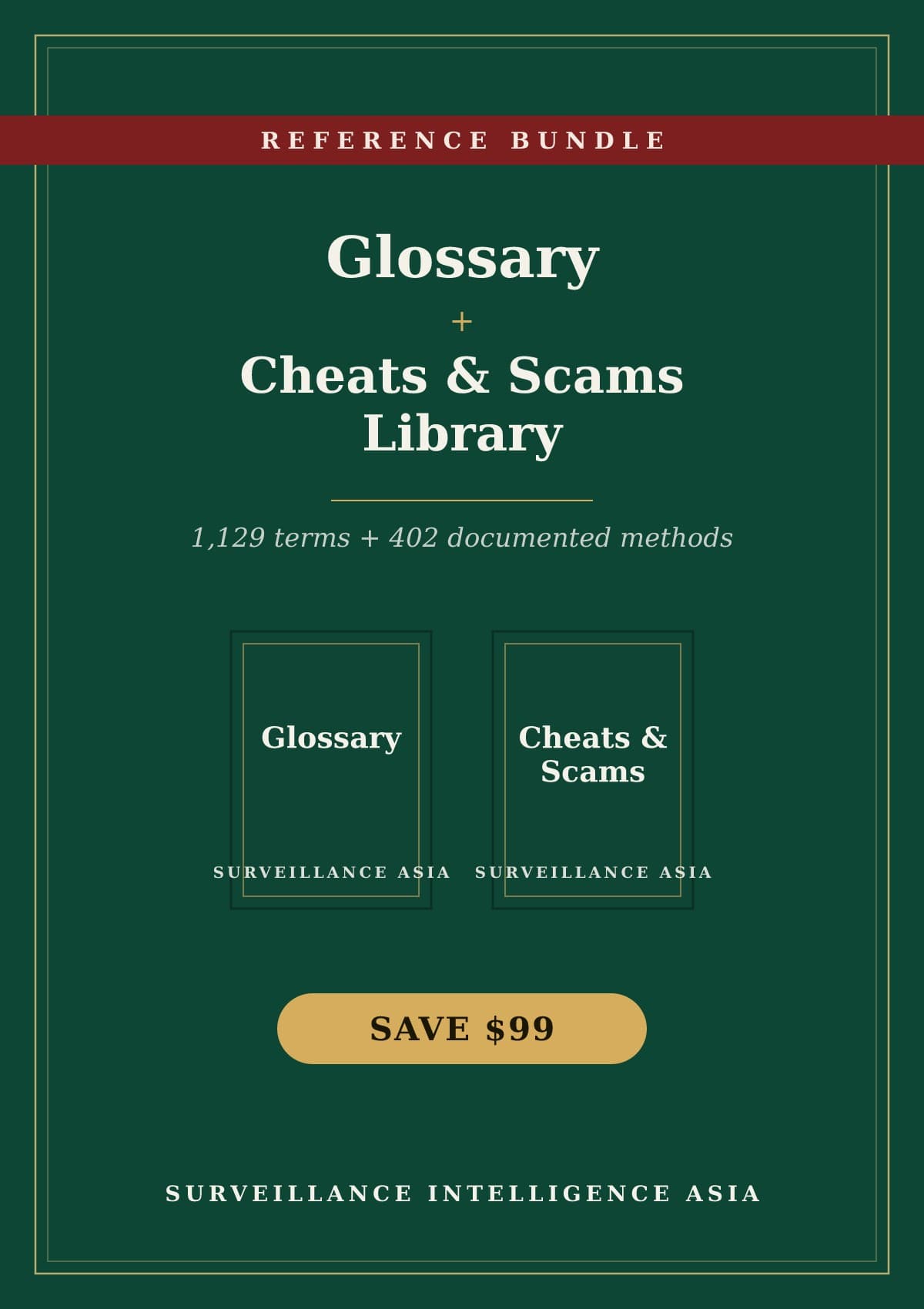 Casino Industry Glossary + Cheats & Scams Library, cover