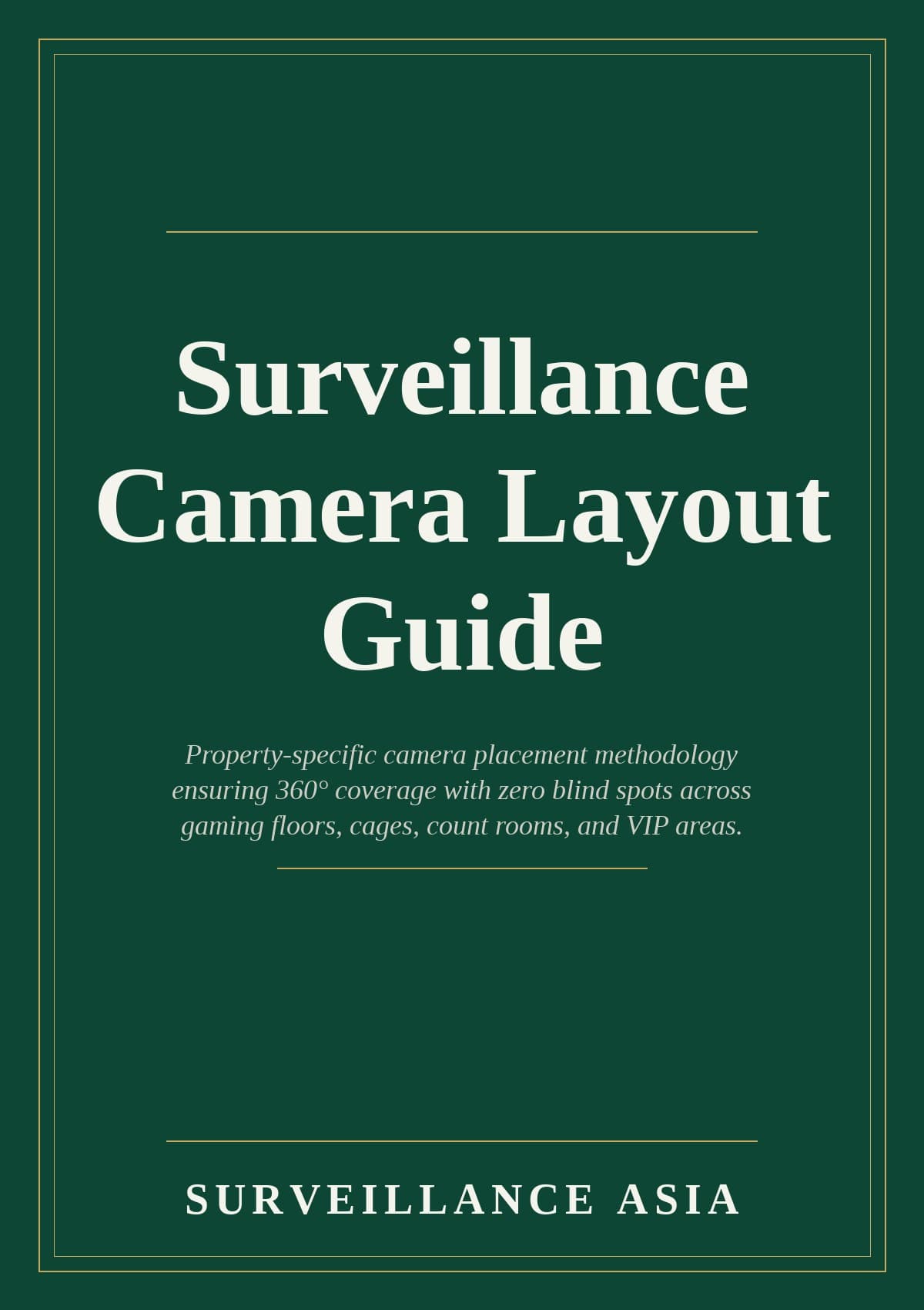 Surveillance Camera Layout Guide, cover